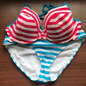 Striped swimsuit